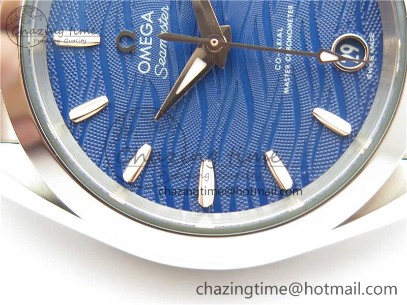 Aqua Terra 150M 34mm Ladies SS VSF 1:1 Best Edition Blue Wave Dial on SS Bracelet A8800