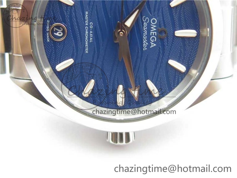 Aqua Terra 150M 34mm Ladies SS VSF 1:1 Best Edition Blue Wave Dial on SS Bracelet A8800