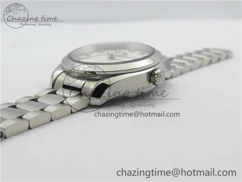 Aqua Terra 150M 34mm Ladies SS VSF 1:1 Best Edition White MOP Dial Diamonds Markers on SS Bracelet A8800