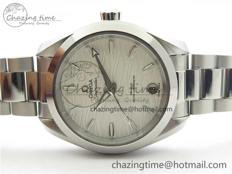 Aqua Terra 150M 34mm Ladies SS VSF 1:1 Best Edition White Wave Dial SS Markers on SS Bracelet A8800
