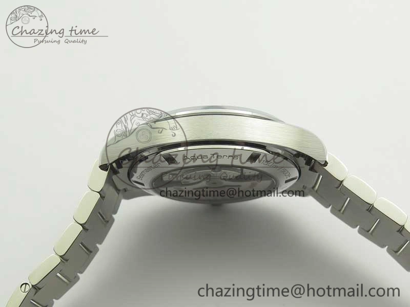 Aqua Terra 150M 43.5mm GMT SS VSF 1:1 Best Edition Blue Textured Dial on SS Bracelet A8605 Super Clone V2