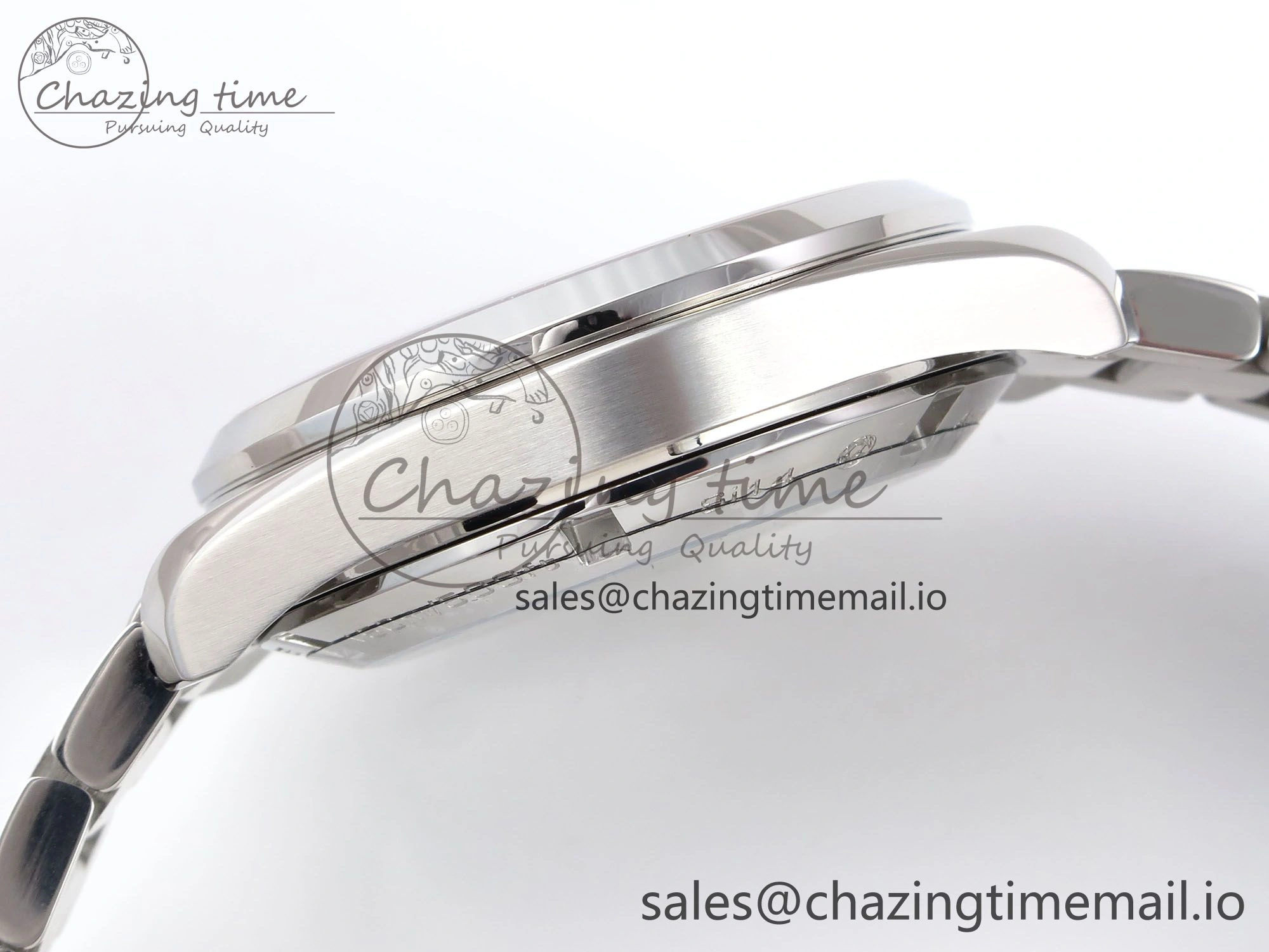 Aqua Terra 150M GMT OMF 1:1 Best Edition White RG Textured Dial on SS Bracelet A8500
