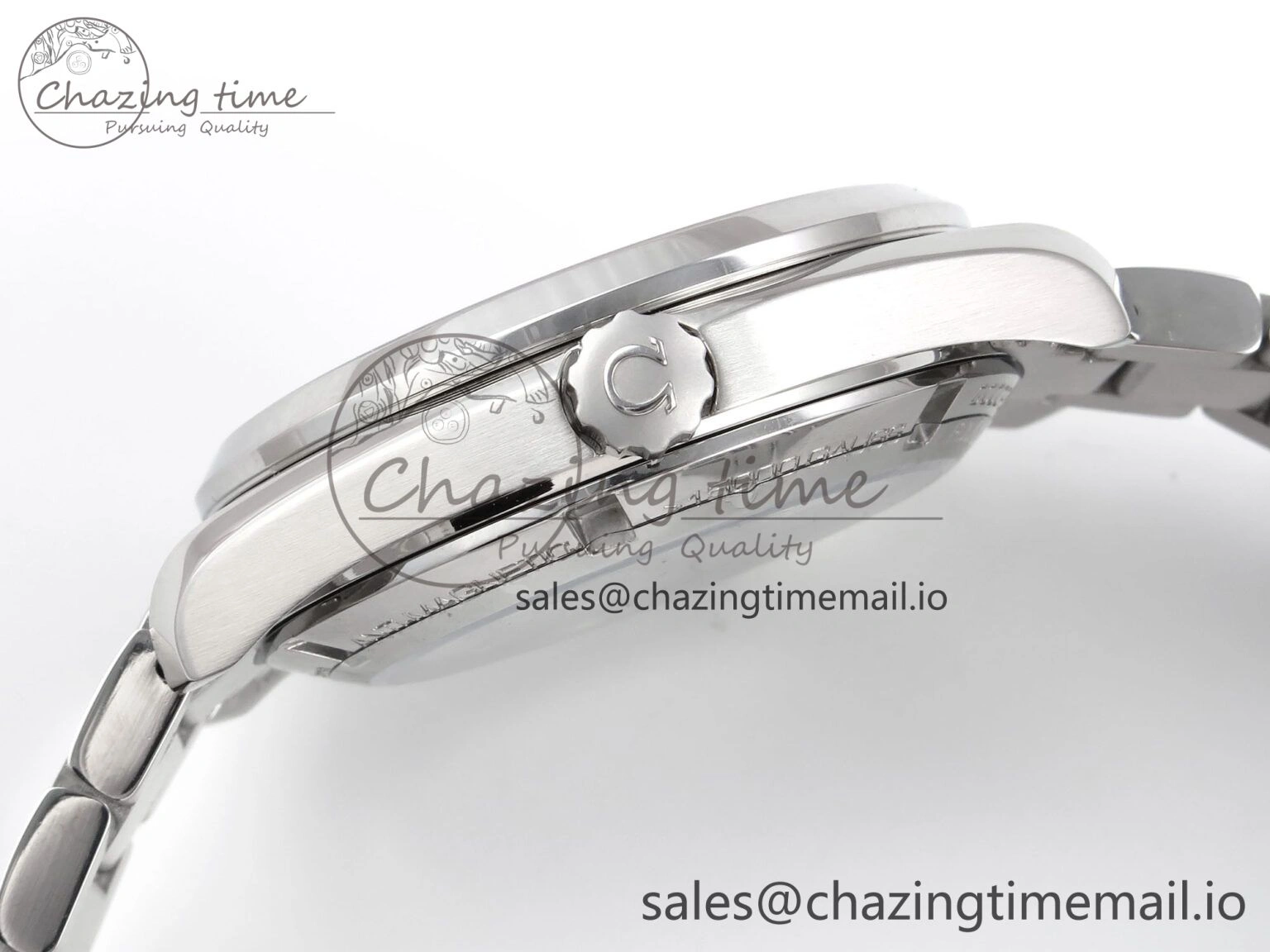 Aqua Terra 150M GMT OMF 1:1 Best Edition White RG Textured Dial on SS Bracelet A8500