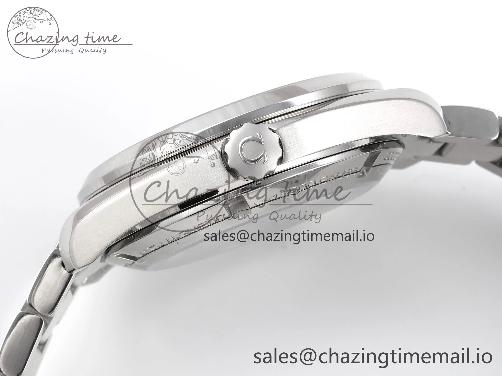 Aqua Terra 150M GMT OMF 1:1 Best Edition White RG Textured Dial on SS Bracelet A8500