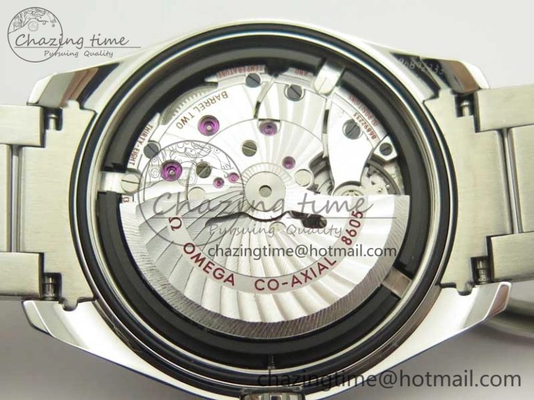 Aqua Terra 150M GMT SS VSF 1:1 Best Edition Blue Textured Dial on SS Bracelet A8605 Super Clone