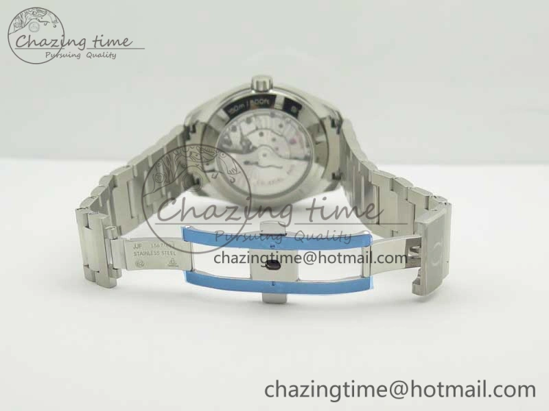 Aqua Terra 150M GMT SS VSF 1:1 Best Edition Blue Textured Dial on SS Bracelet A8605 Super Clone