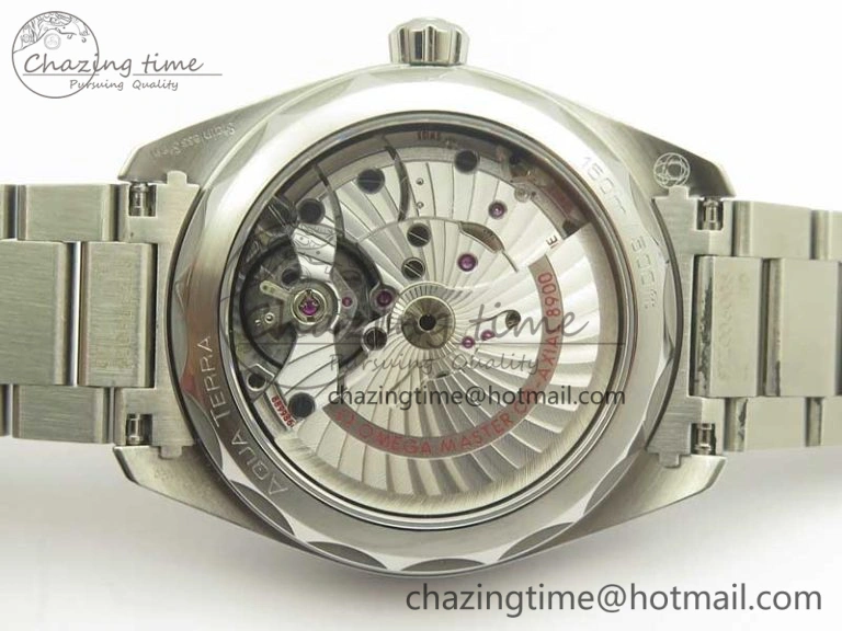 Aqua Terra 150M Master Chronometers VSF 1:1 Best Edition Black Dial Green Hand on SS Bracelet A8900 Super Clone