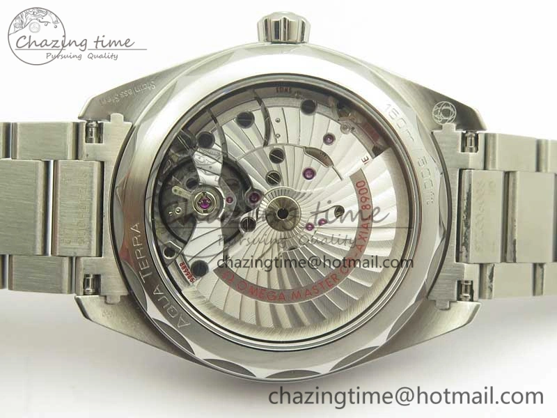 Aqua Terra 150M Master Chronometers VSF 1:1 Best Edition Black Dial Green Hand on SS Bracelet A8900 Super Clone