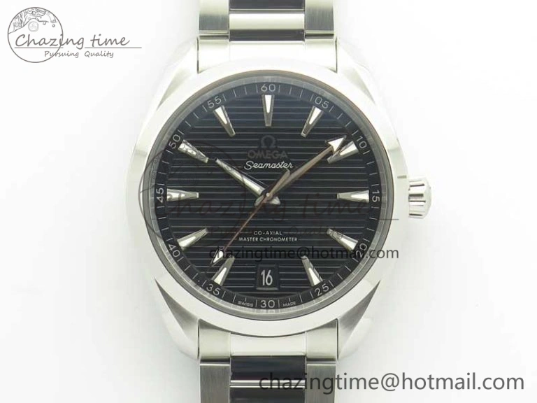Aqua Terra 150M Master Chronometers VSF 1:1 Best Edition Black Dial SS Hand on SS Bracelet A8900 Super Clone