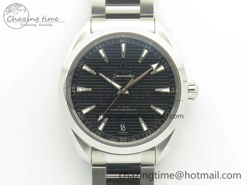Aqua Terra 150M Master Chronometers VSF 1:1 Best Edition Black Dial SS Hand on SS Bracelet A8900 Super Clone