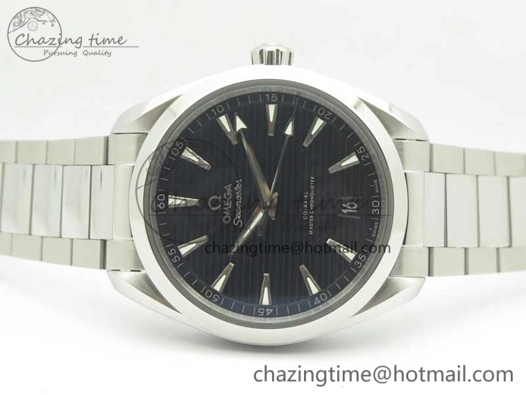 Aqua Terra 150M Master Chronometers VSF 1:1 Best Edition Black Dial SS Hand on SS Bracelet A8900 Super Clone
