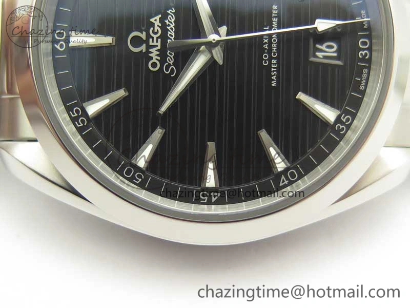 Aqua Terra 150M Master Chronometers VSF 1:1 Best Edition Black Dial SS Hand on SS Bracelet A8900 Super Clone
