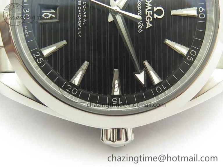 Aqua Terra 150M Master Chronometers VSF 1:1 Best Edition Black Dial SS Hand on SS Bracelet A8900 Super Clone