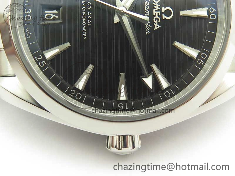 Aqua Terra 150M Master Chronometers VSF 1:1 Best Edition Black Dial SS Hand on SS Bracelet A8900 Super Clone