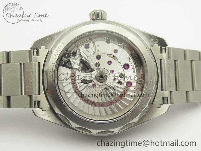 Aqua Terra 150M Master Chronometers VSF 1:1 Best Edition Deep Blue Dial Silver Hand on SS Bracelet A8900 Super Clone