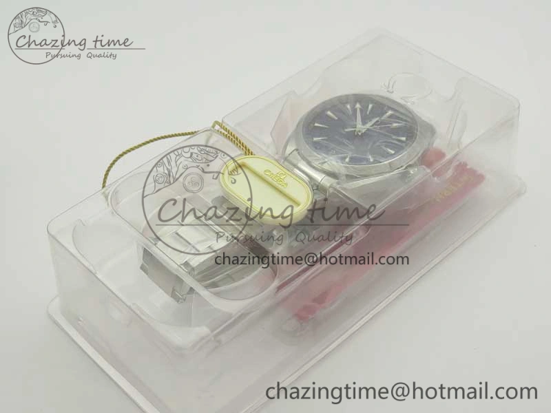 Aqua Terra 150M Master Chronometers VSF 1:1 Best Edition Deep Blue Dial Silver Hand on SS Bracelet A8900 Super Clone