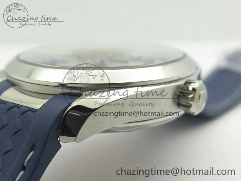 Aqua Terra 150M Master Chronometers VSF 1:1 Best Edition Gray Dial Blue Hand on Blue Rubber Strap A8900 Super Clone