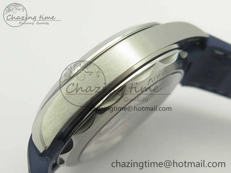 Aqua Terra 150M Master Chronometers VSF 1:1 Best Edition Gray Dial Blue Hand on Blue Rubber Strap A8900 Super Clone