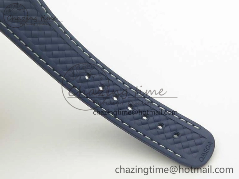 Aqua Terra 150M Master Chronometers VSF 1:1 Best Edition Gray Dial Blue Hand on Blue Rubber Strap A8900 Super Clone