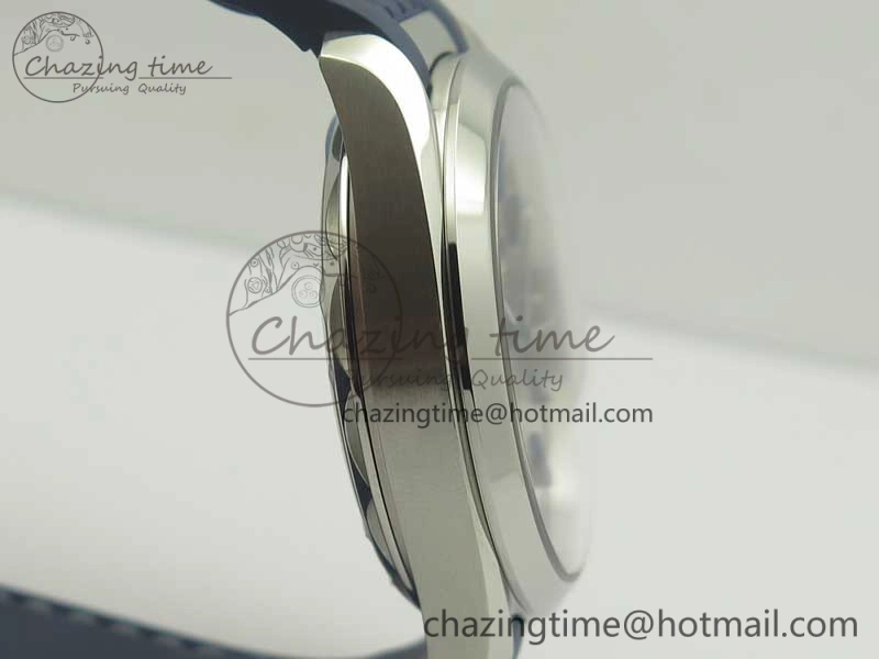 Aqua Terra 150M Master Chronometers VSF 1:1 Best Edition Gray Dial Blue Hand on Blue Rubber Strap A8900 Super Clone