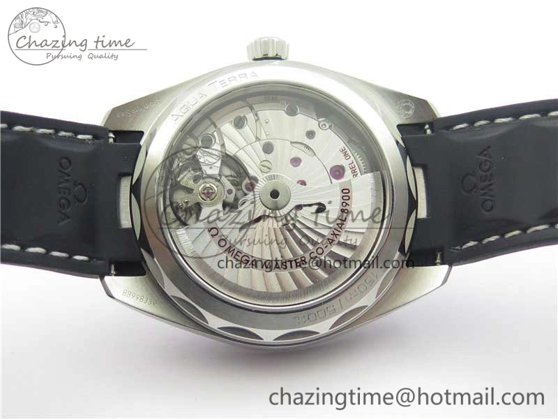 Aqua Terra 150M Master Chronometers VSF 1:1 Best Edition Green Dial on Black Rubber Strap A8900 Super Clone (2 Straps)
