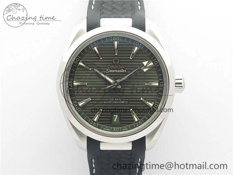 Aqua Terra 150M Master Chronometers VSF 1:1 Best Edition Green Dial on Black Rubber Strap A8900 Super Clone (2 Straps)