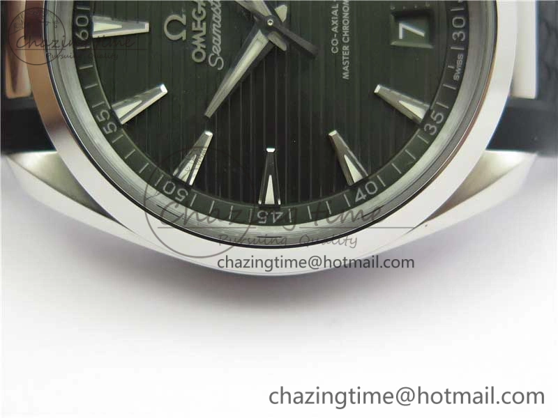 Aqua Terra 150M Master Chronometers VSF 1:1 Best Edition Green Dial on Black Rubber Strap A8900 Super Clone (2 Straps)