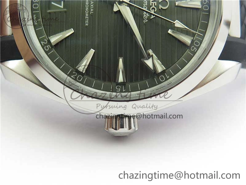 Aqua Terra 150M Master Chronometers VSF 1:1 Best Edition Green Dial on Black Rubber Strap A8900 Super Clone (2 Straps)