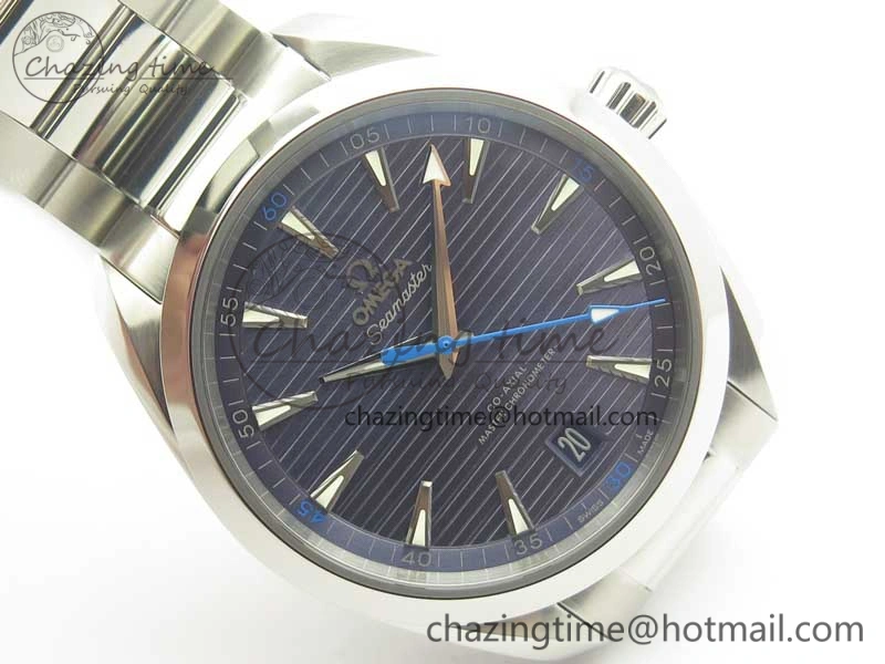 Aqua Terra 150M Master Chronometers VSF 1:1 Best Edition Light Blue Dial Blue Hand on SS Bracelet A8900 Super Clone