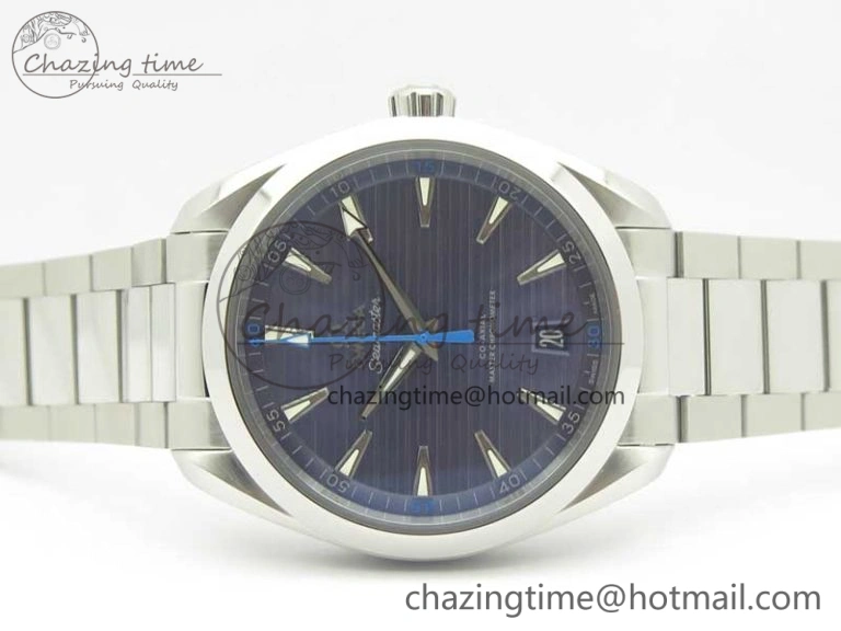 Aqua Terra 150M Master Chronometers VSF 1:1 Best Edition Light Blue Dial Blue Hand on SS Bracelet A8900 Super Clone
