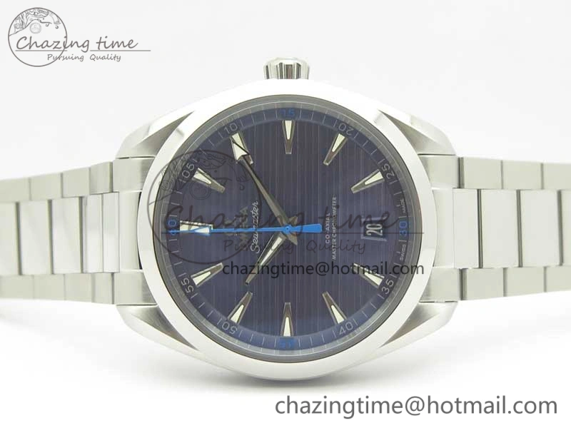 Aqua Terra 150M Master Chronometers VSF 1:1 Best Edition Light Blue Dial Blue Hand on SS Bracelet A8900 Super Clone