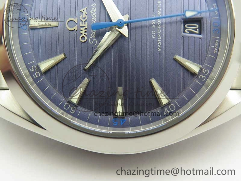 Aqua Terra 150M Master Chronometers VSF 1:1 Best Edition Light Blue Dial Blue Hand on SS Bracelet A8900 Super Clone