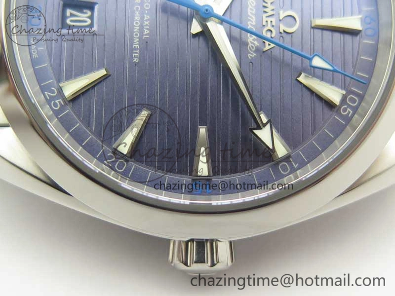 Aqua Terra 150M Master Chronometers VSF 1:1 Best Edition Light Blue Dial Blue Hand on SS Bracelet A8900 Super Clone