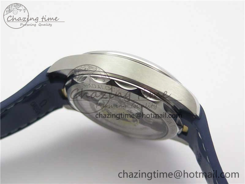 Aqua Terra 150M Master Chronometers VSF 1:1 Best Edition White Dial Gold Hand on Blue Rubber Strap A8900 Super Clone