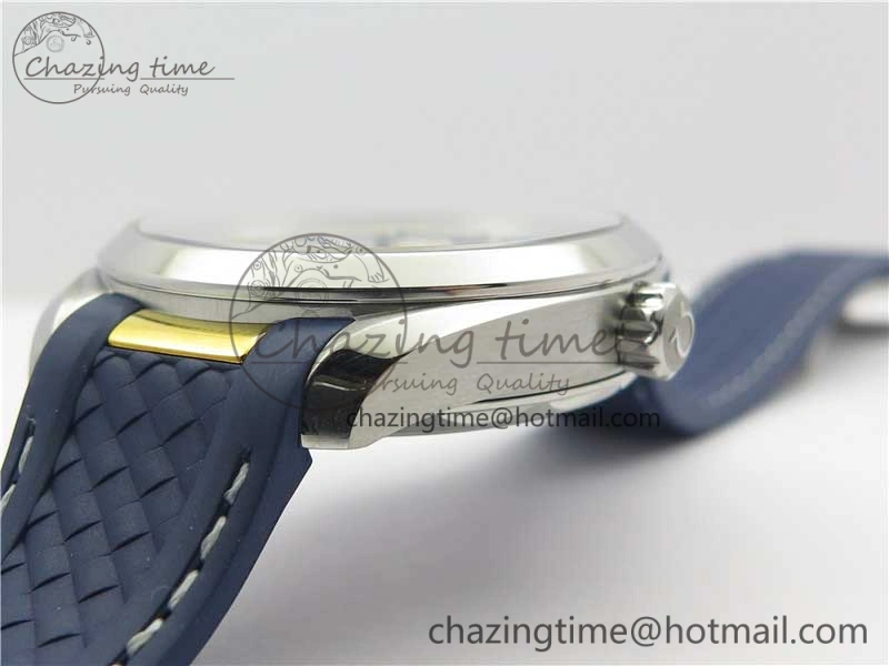 Aqua Terra 150M Master Chronometers VSF 1:1 Best Edition White Dial Gold Hand on Blue Rubber Strap A8900 Super Clone