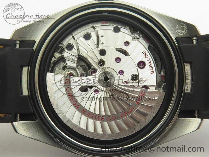 Aqua Terra 150M Master Chronometers VSF 1:1 Best Edition White Dial Orange Hand on Black Rubber Strap A8900 Super Clone