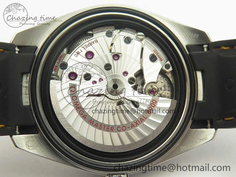 Aqua Terra 150M Master Chronometers VSF 1:1 Best Edition White Dial Orange Hand on Black Rubber Strap A8900 Super Clone