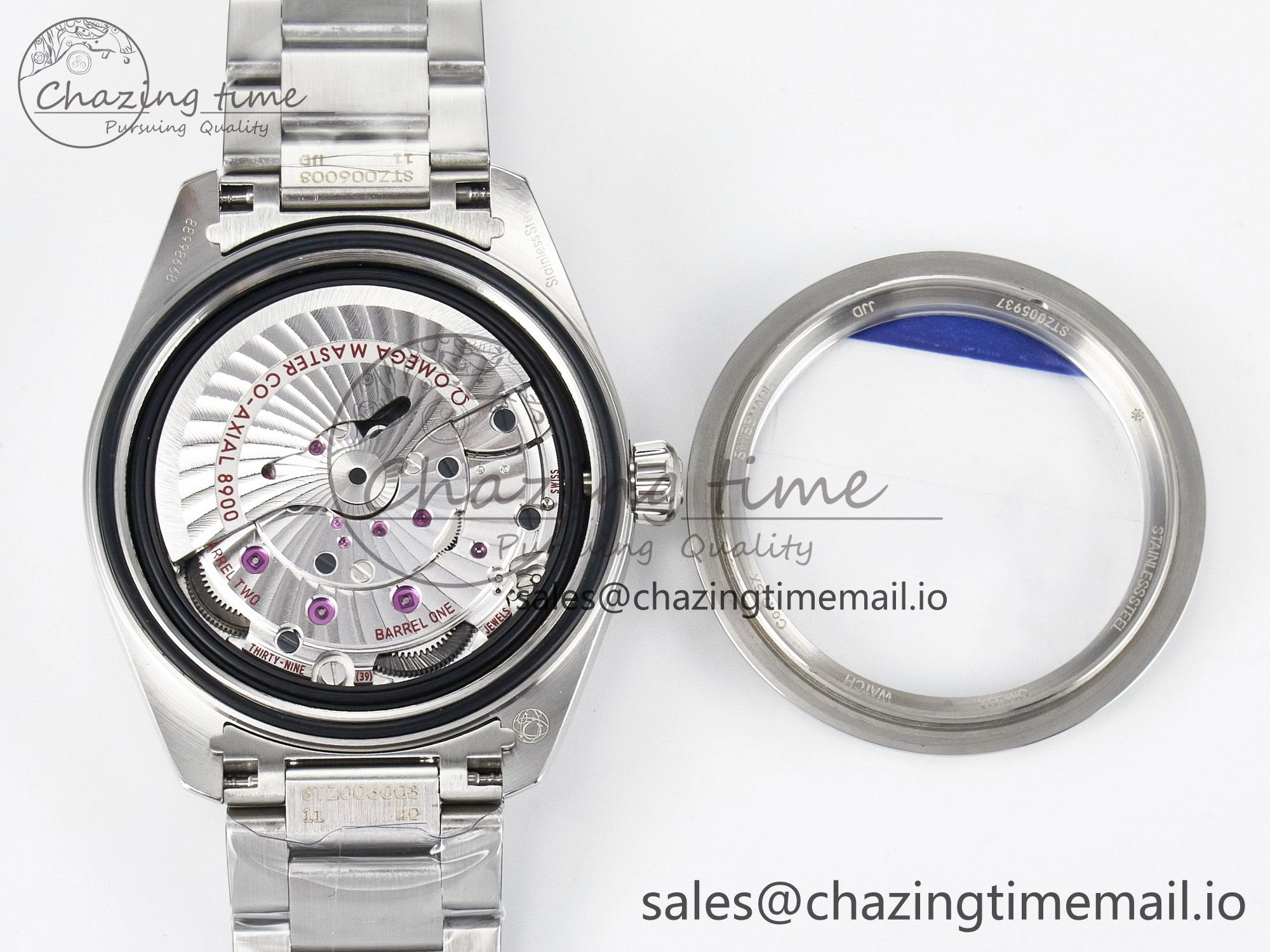 Aqua Terra 150M Master Chronometers VSF 1:1 Best Edition White Dial Orange Hand on SS Bracelet A8900 Super Clone