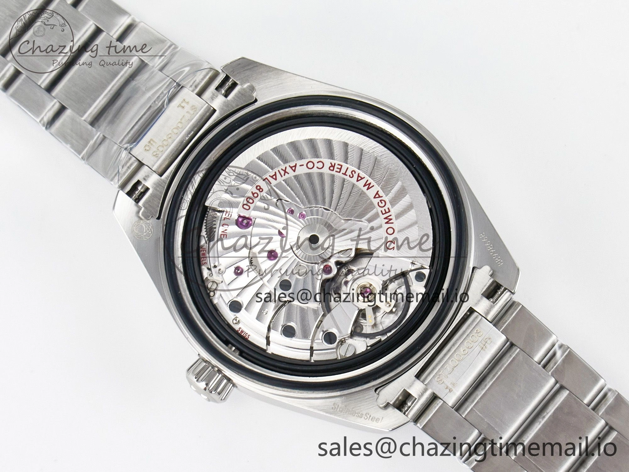 Aqua Terra 150M Master Chronometers VSF 1:1 Best Edition White Dial Orange Hand on SS Bracelet A8900 Super Clone