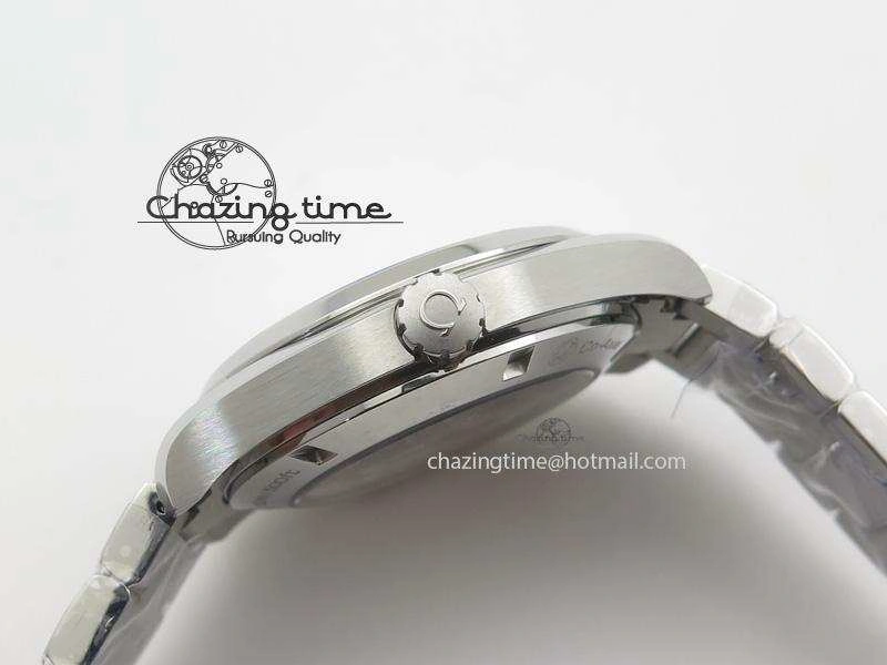 Aqua Terra 150M SS 1:1 Best Edition Deep Blue Textured Dial On SS Bracelet A8500