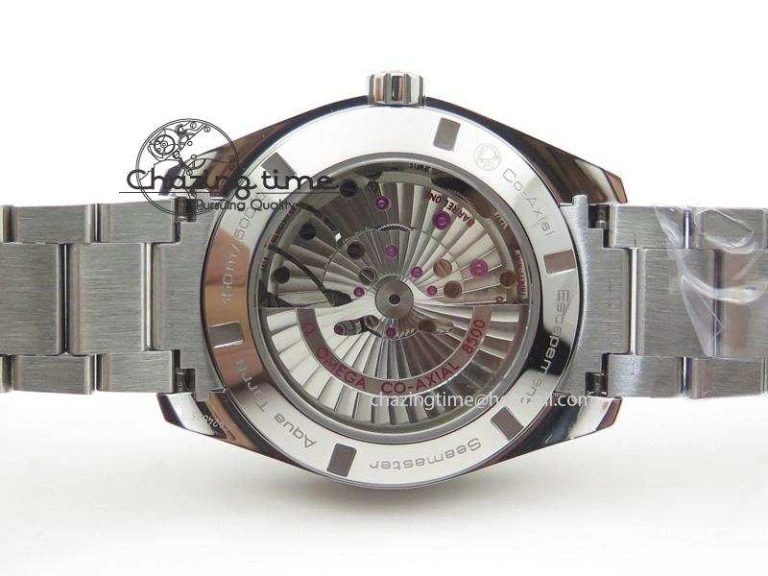 Aqua Terra 150M SS 1:1 Best Edition Deep Blue Textured Dial On SS Bracelet A8500