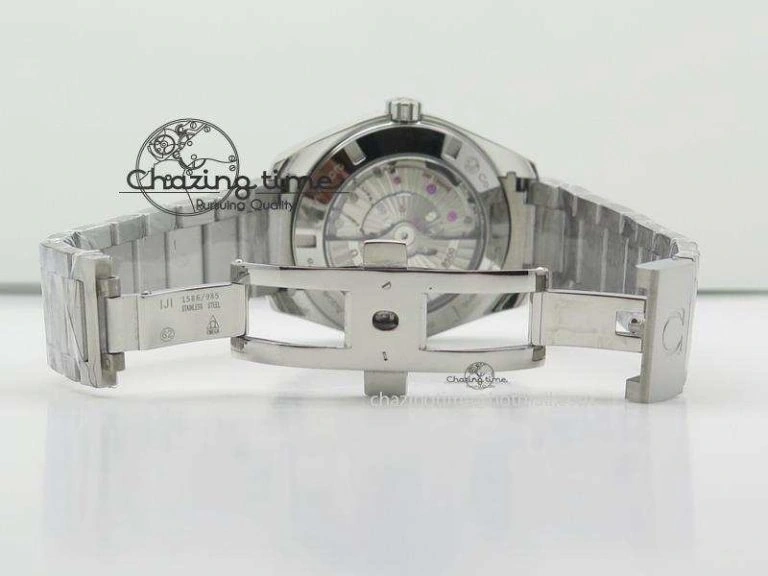Aqua Terra 150M SS 1:1 Best Edition Deep Blue Textured Dial On SS Bracelet A8500
