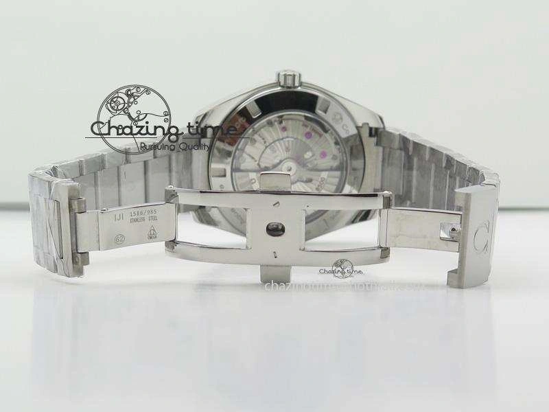 Aqua Terra 150M SS 1:1 Best Edition Deep Blue Textured Dial On SS Bracelet A8500