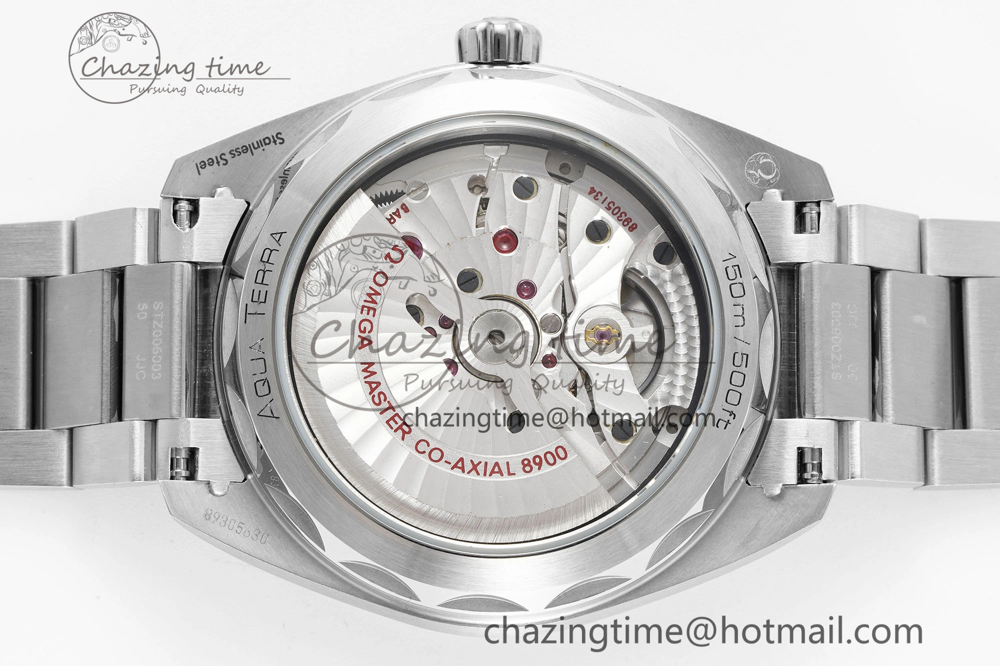Aqua Terra 150M SS JQK 1:1 Best Edition Black Dial SS Hand on SS Bracelet A8900