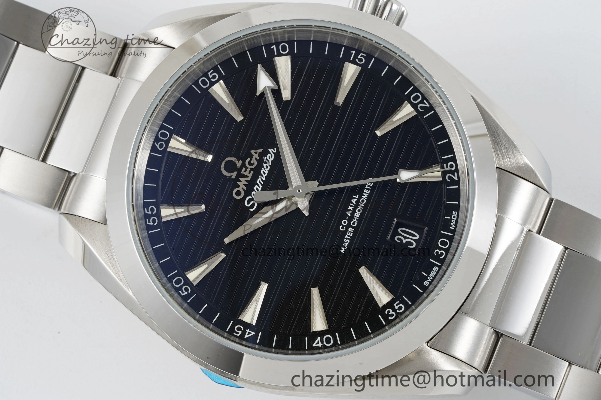 Aqua Terra 150M SS JQK 1:1 Best Edition Black Dial SS Hand on SS Bracelet A8900