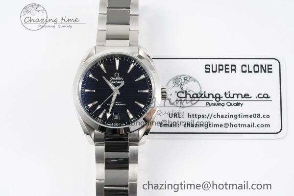 Aqua Terra 150M SS JQK 1:1 Best Edition Black Dial SS Hand on SS Bracelet A8900
