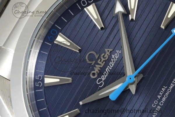 Aqua Terra 150M SS JQK 1:1 Best Edition Blue Dial Blue Hand on SS Bracelet A8900