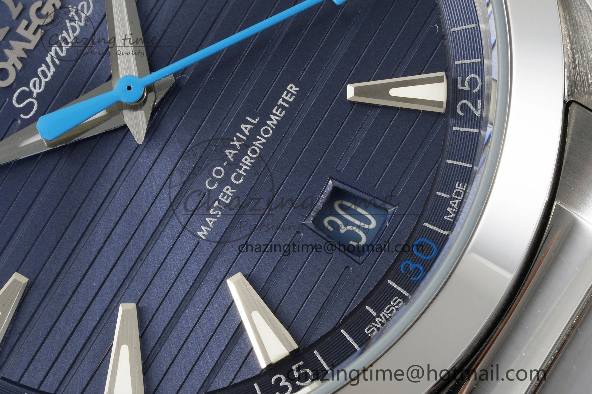Aqua Terra 150M SS JQK 1:1 Best Edition Blue Dial Blue Hand on SS Bracelet A8900