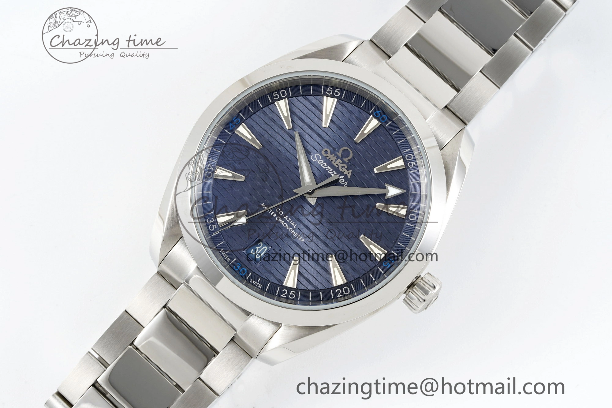 Aqua Terra 150M SS JQK 1:1 Best Edition Blue Dial SS Hand on SS Bracelet A8900