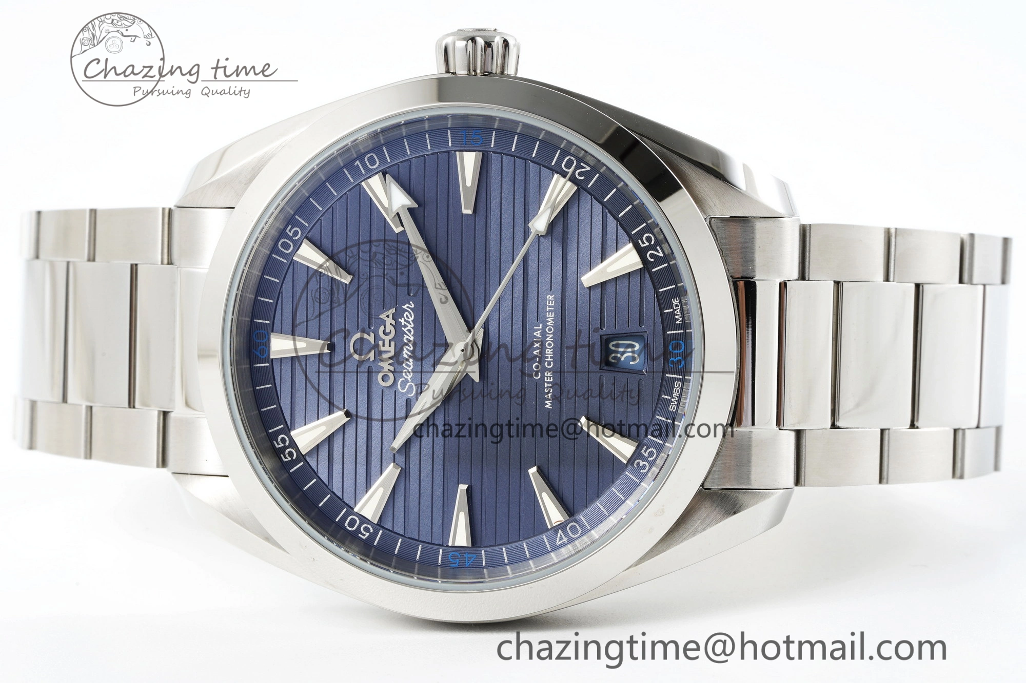 Aqua Terra 150M SS JQK 1:1 Best Edition Blue Dial SS Hand on SS Bracelet A8900